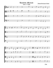 Partition  17, Tripla - partition complète (Tr T T B), Banchetto Musicale