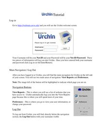 Urchin Tutorial