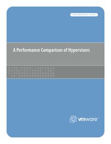 A Performance Comparison of Hypervisors