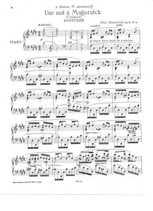 Partition complète, Two nocturnes, Op.6, Deux Nocturnes, Op.6, Blumenfeld, Felix