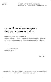 Caractères économiques des transports urbains. : 1400_01