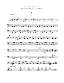 Partition timbales, basse tambour/cymbales, Tam-Tam, Triangle/petit tambour, Symphony No.2
