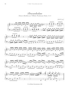Partition 5 préludes en F major/minor: BWV 927, BWV Anh. 131, BWV 928, BWV 901, BWV 823, Applicatio & other short préludes