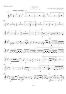 Partition clarinette (B♭), Gülnihal, Yine Bir Gülnihal, G major