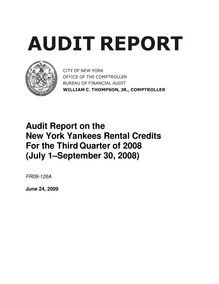 Preliminary Draft Audit Report - 2Q08