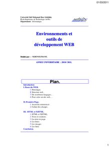 Environnement web info1