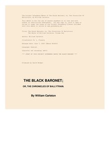The Black Baronet; or, The Chronicles Of Ballytrain - The Works of William Carleton, Volume One