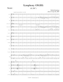 Partition , Expressif et un peu excentrique, Symphony No.30, A major