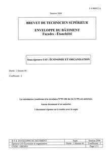 Btsenvebat 2006 economie et organisation