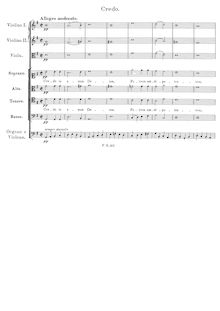 Partition Credo, Mass en G major, G major, Schubert, Franz
