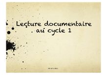 Lecture documentaire au cycle