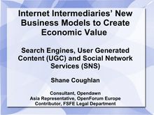 Internet Intermediaries  New Business Models to Create Economic Value