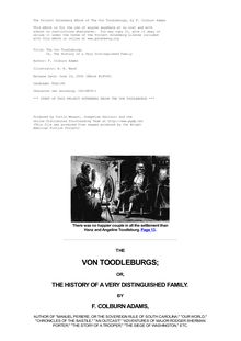 The Von Toodleburgs - Or, The History of a Very Distinguished Family