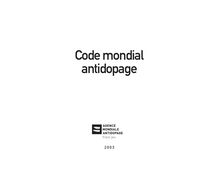 Code mondial antidopage
