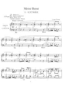 Partition complète, Messe Basse, Op. 30, Vierne, Louis