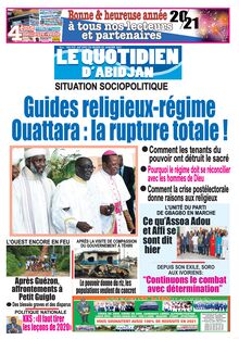 Le Quotidien d’Abidjan n°2995 - du mardi 05 janvier 2021