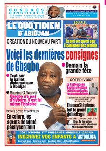 Le Quotidien d’Abidjan n°4039 - du vendredi 15 octobre 2021