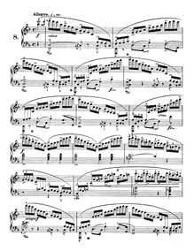 Partition No.8 en F major, Etudes Op.10, Chopin, Frédéric