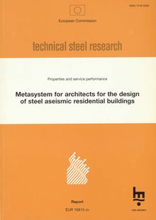 Metasystem for architects for the design of steel aseismic residential buildings