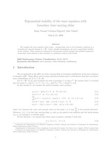 Exponential stability of the wave equation with boundary time varying delay