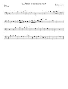 Partition viole de basse, madrigaux pour 4 voix, Anerio, Felice par Felice Anerio