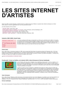 Centre Pompidou - Les sites internet d artistes - Art culture ...