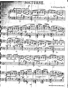 Partition complète, Nocturne, A♭ major, Antipov, Konstantin