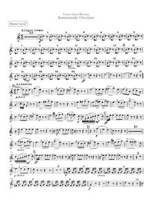 Partition cor 1, 2, 3, 4 (en D), Semiramide, Melodramma tragico in due atti