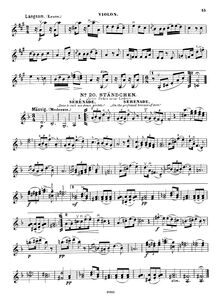 Partition violon et viole de gambe parties, Schwanengesang, Swan Song / Letztes Werk