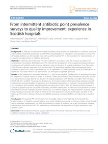 From intermittent antibiotic point prevalence surveys to quality improvement: experience in Scottish hospitals