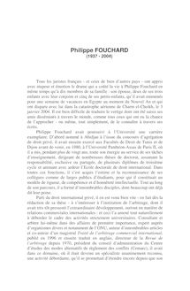 Philippe Fouchard (1937-2004) - autre ; n°1 ; vol.56, pg 5-7