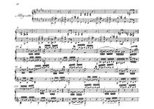 Partition , Allegretto, Sonata pour cor et Piano en E minor, Op.44