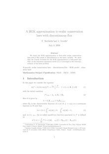 A BGK approximation to scalar conservation laws with discontinuous flux