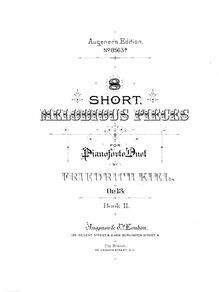 Partition Book 2: pièces 7,8, 8 Leichte Stücke, 8 short, melodious pieces for pianoforte duet