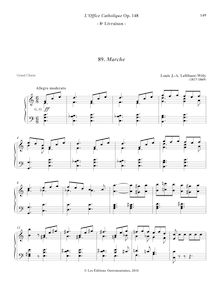 Partition 8, Marche (C major), L’Office Catholique, Op.148, Lefébure-Wély, Louis James Alfred