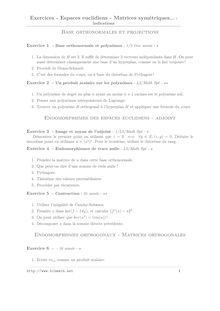 Indications - Exercices - Espaces euclidiens - Matrices ...