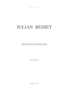 Partition complète, Première , Maya Suite, Besset, Julian Raoul