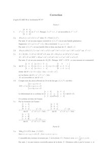 Correction : Algèbre linéaire, Matrice circulante d ordre 3