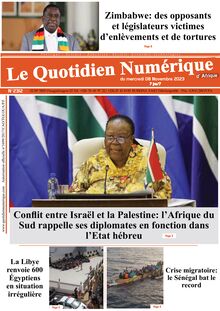 Le Quotidien Numérique d Afrique N 2312 Du 08/11/2023