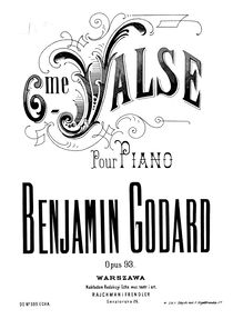 Partition complète, Valse No.6, F major, Godard, Benjamin