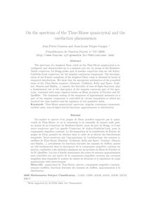 On the spectrum of the Thue Morse quasicrystal and the rarefaction phenomenon