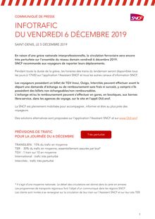 Plan de transport 6 décembre de la SNCF - def