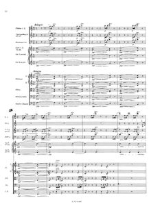 Partition , Adagio, Symphony en C Major, Bizet, Georges