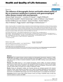 The influence of demographic factors and health-related quality of life on treatment satisfaction in patients with gastroesophageal reflux disease treated with esomeprazole
