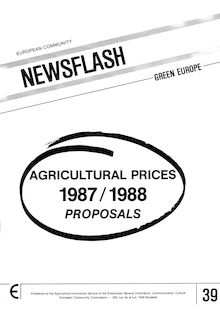 Agricultural prices 1987-1988