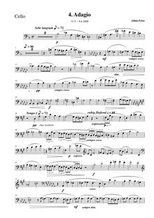 Partition de violoncelle, Piano quintette No.2 en E minor