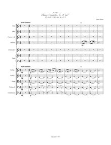 Partition complète, Piano Concerto No.2, Air, F major / D major