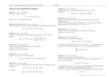 Sujet : Algèbre, Eléments d algèbre linéaire, Rang d une application linéaire