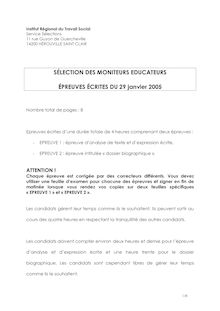 IRTS herouville moniteur educateur 2005 moniteur educateur