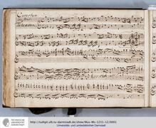 Partition complète, Ouverture en A minor, A minor, Telemann, Georg Philipp